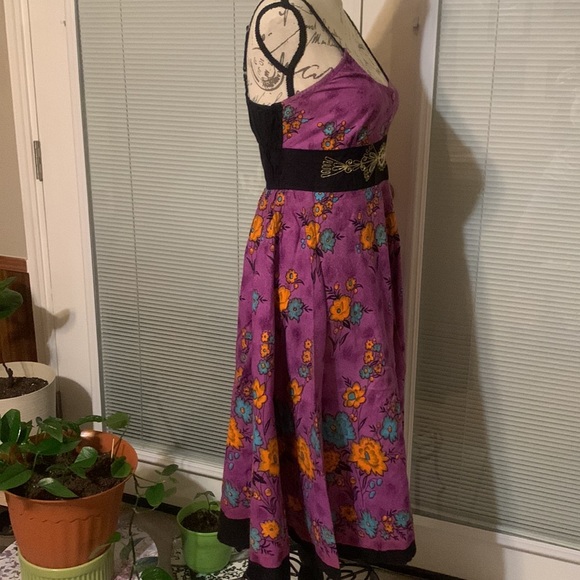 Whimsical dress Sz Medium, made in India, full exaggerated skirt, fitted… - Picture 12 of 16